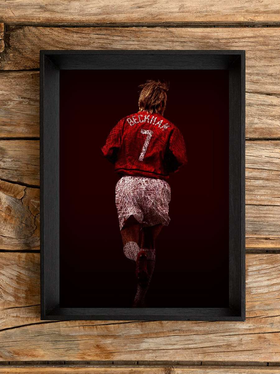 David Beckham Futbol Poster Çerçevesiz Yüksek Kalite Futbolcu Duvar Poster