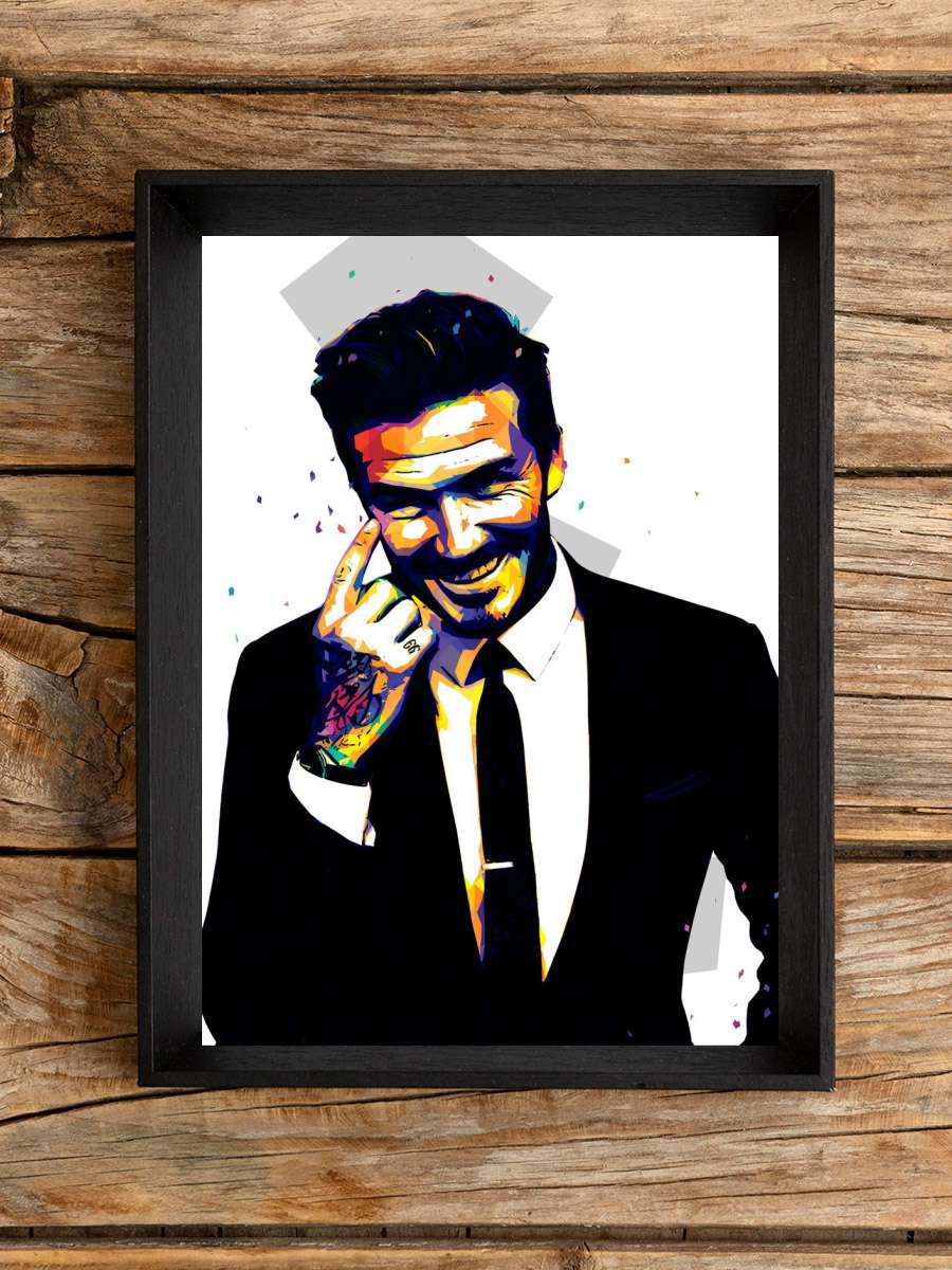 David Beckham Futbol Poster Çerçevesiz Yüksek Kalite Futbolcu Duvar Poster