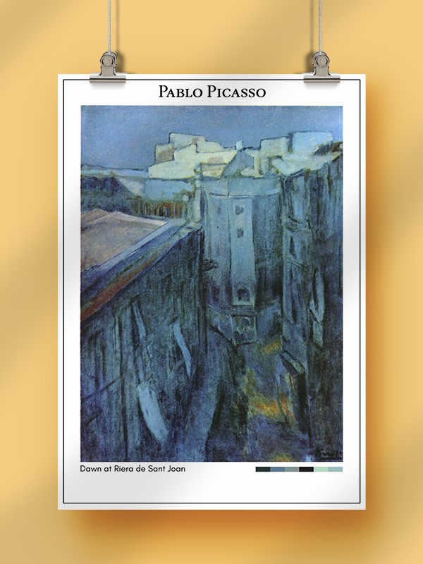Pablo Picasso Dawn at Riera de Sant Joan Poster