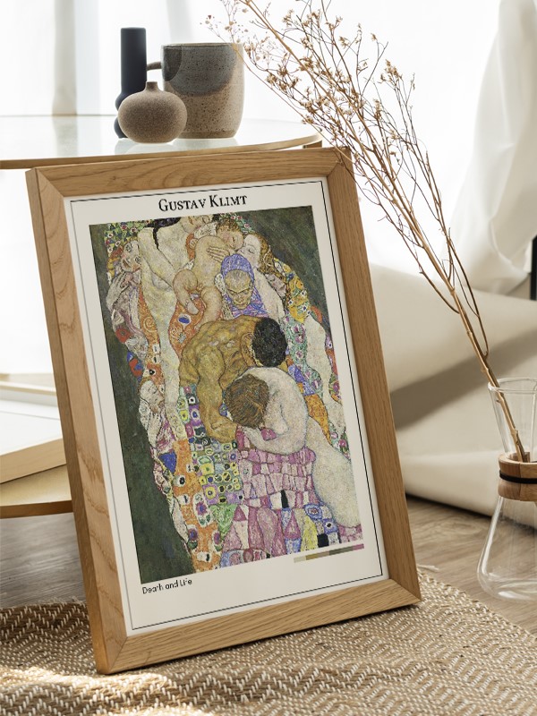 Gustav Klimt Death and Life Poster