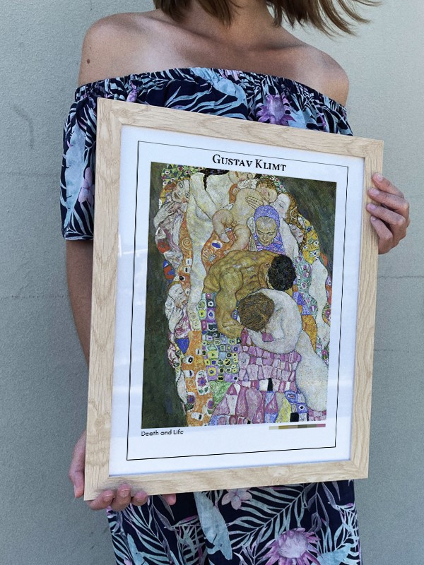 Gustav Klimt Death and Life Poster