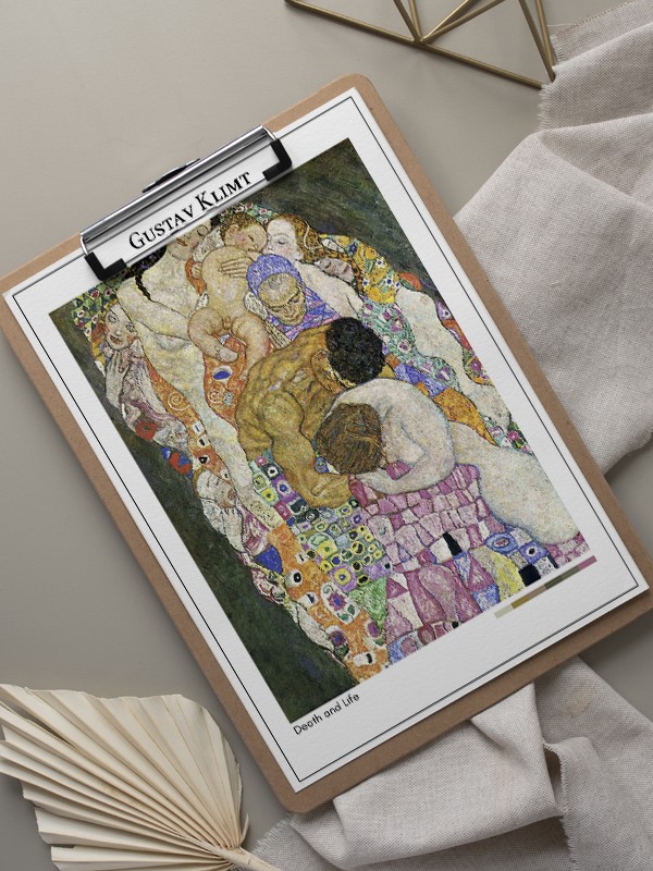 Gustav Klimt Death and Life Poster