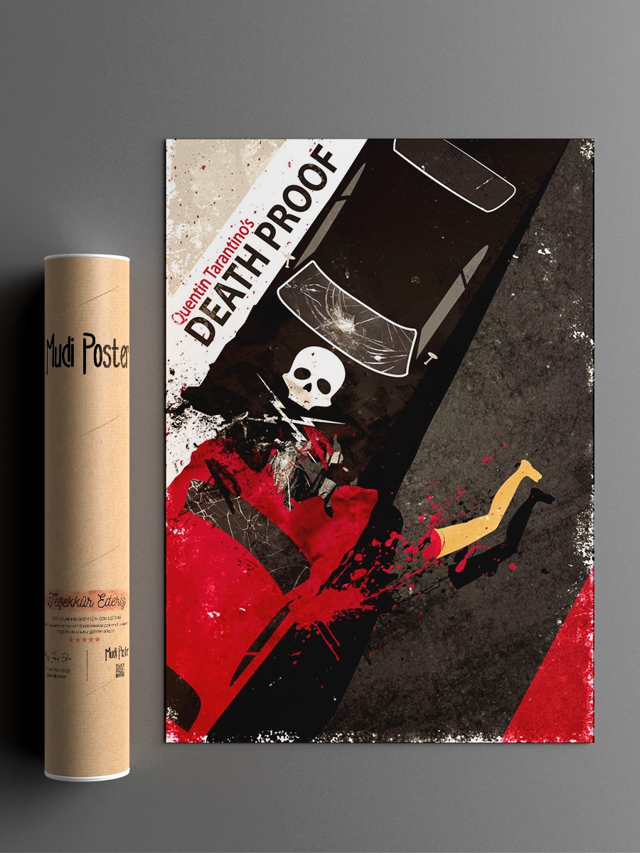 Death Proof Q Tarantino Poster, Çerçevesiz Tv Film Poster