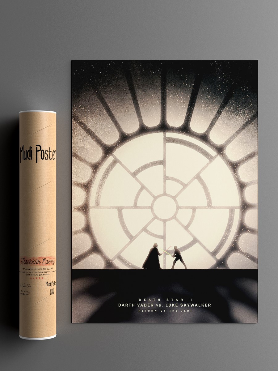Death Star II Poster, Çerçevesiz Tv Film Poster