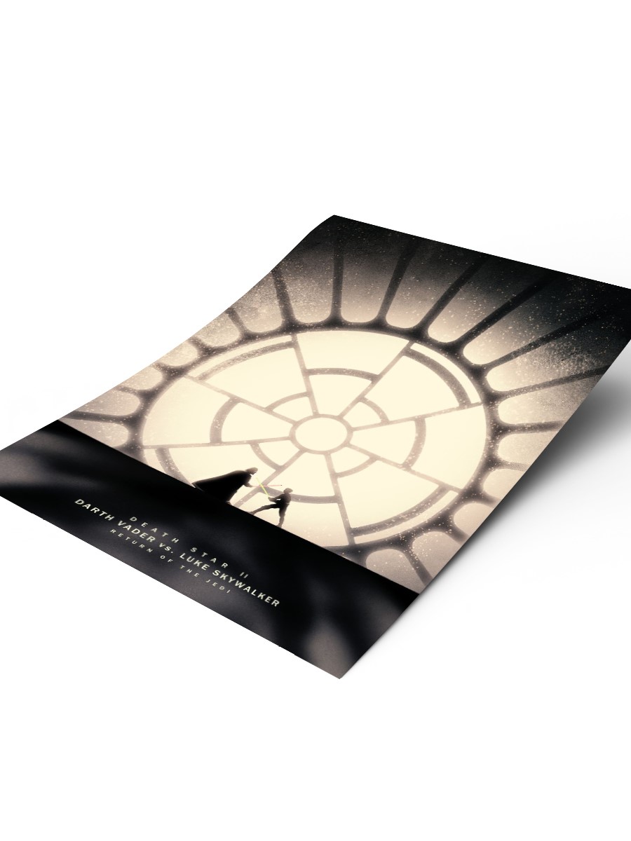 Death Star II Poster, Çerçevesiz Tv Film Poster