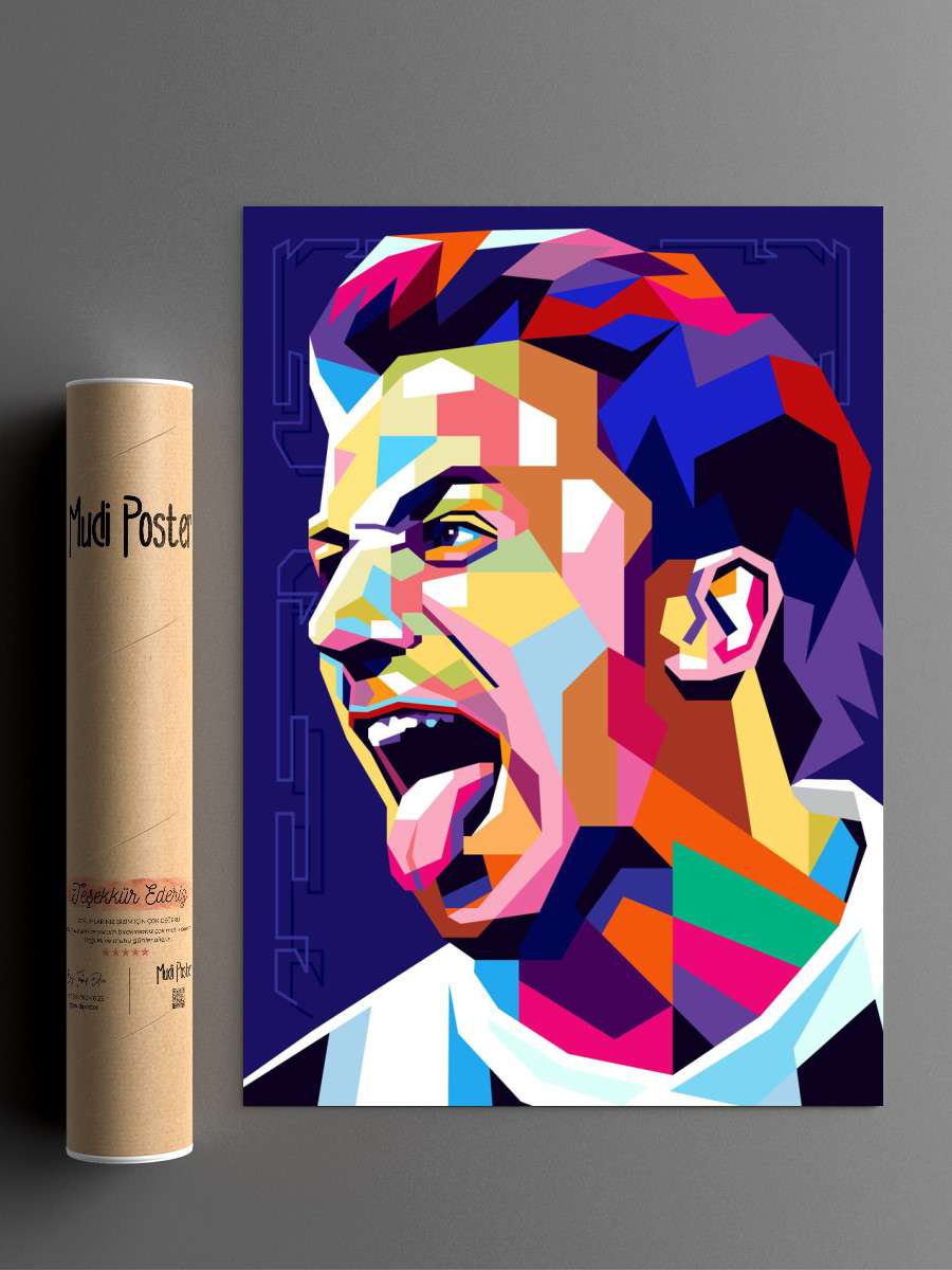 Del Piero Futbol Poster Çerçevesiz Yüksek Kalite Futbolcu Duvar Poster