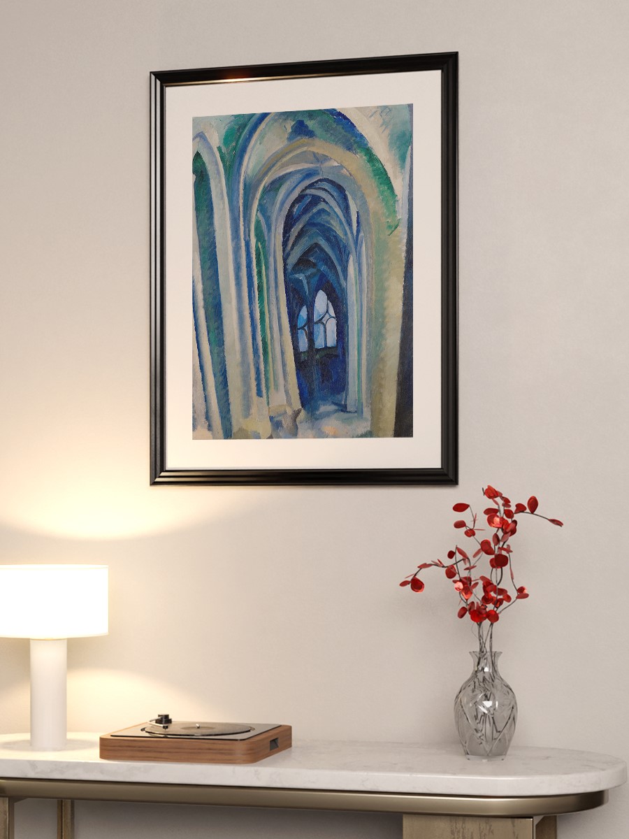 Delaunay Saint Severin Tablo Sanatsal Ünlü Ressam Poster Çerçevesiz Yüksek Kalite Poster