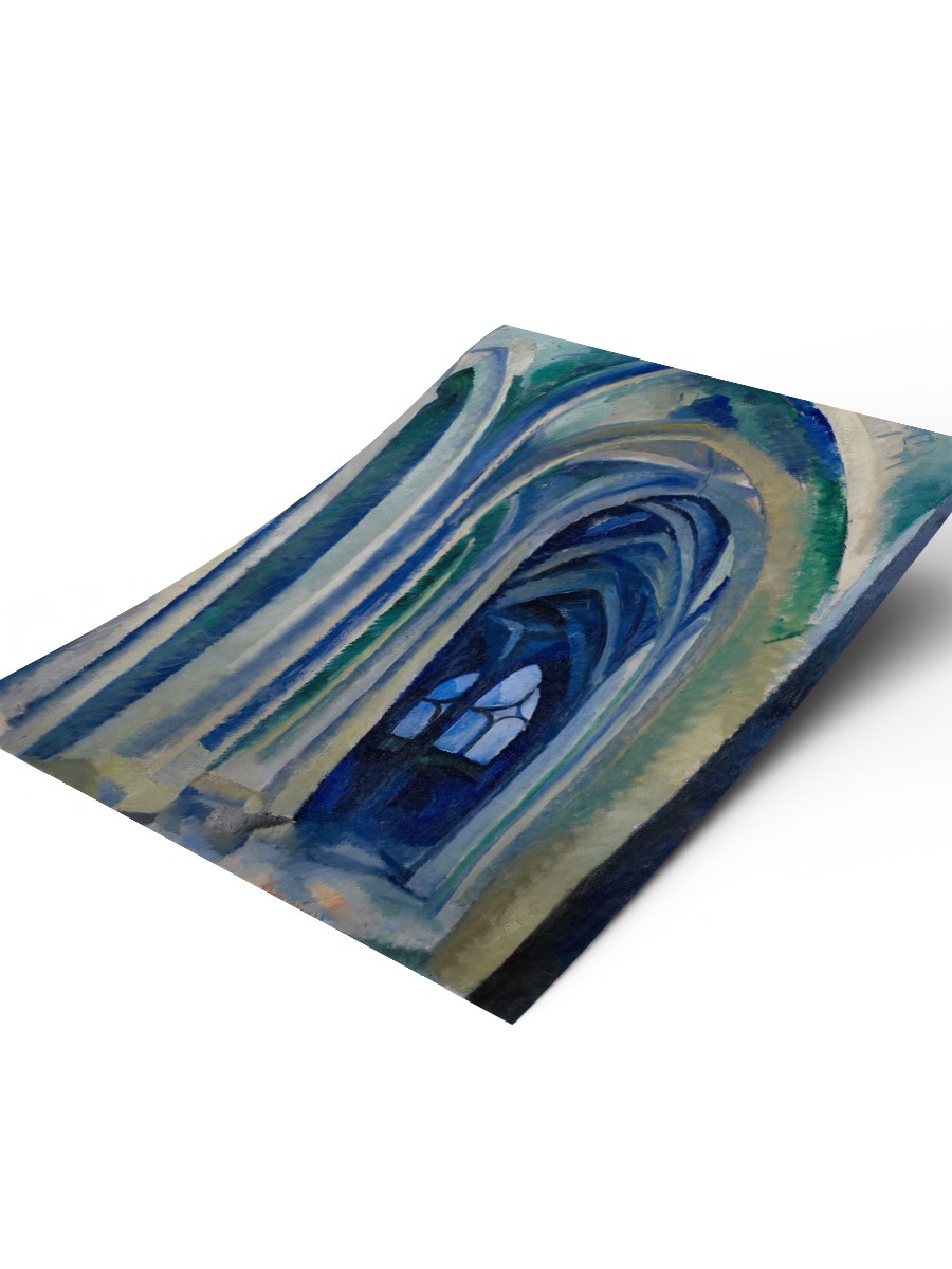 Delaunay Saint Severin Tablo Sanatsal Ünlü Ressam Poster Çerçevesiz Yüksek Kalite Poster