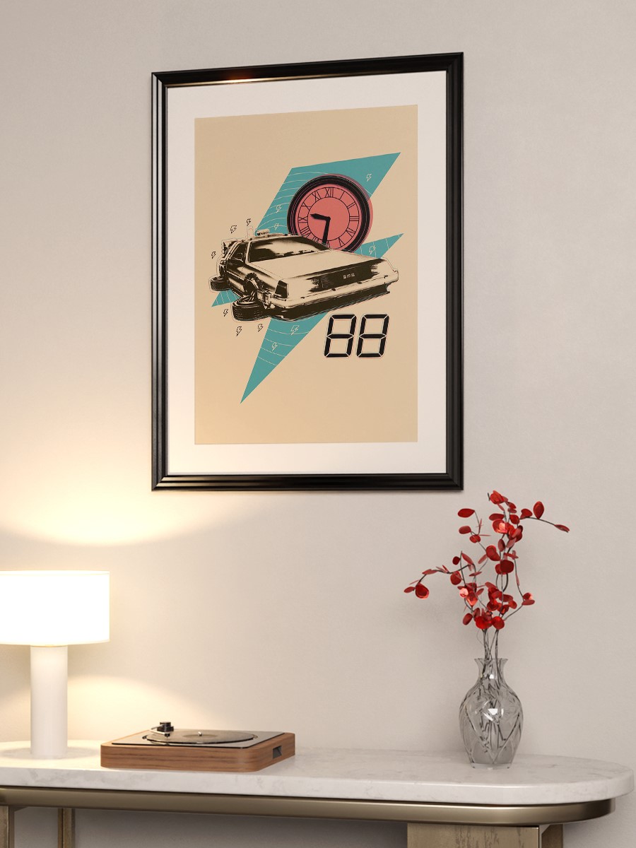 DeLorean '88 Poster, Çerçevesiz Tv Film Poster