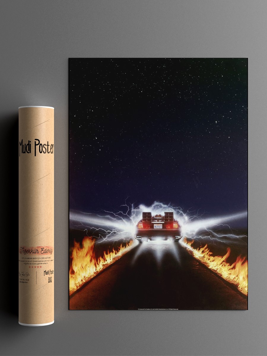 DeLorean DMC-12 Poster, Çerçevesiz Tv Film Poster