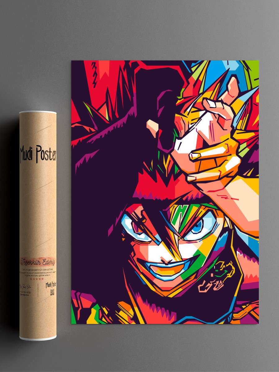 Demon Asta Anime Poster Çerçevesiz Yüksek Kalite Anime Duvar Poster
