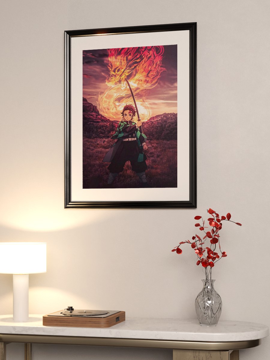 Demon Slayer Poster, Çerçevesiz Tv Film Poster