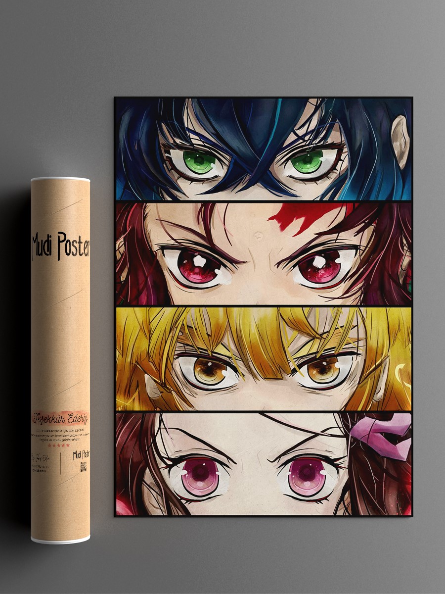 Demon Slayer Poster, Çerçevesiz Tv Film Poster