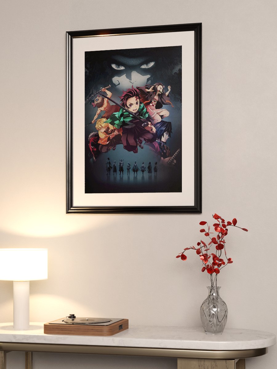 Demon Slayer Poster, Çerçevesiz Tv Film Poster