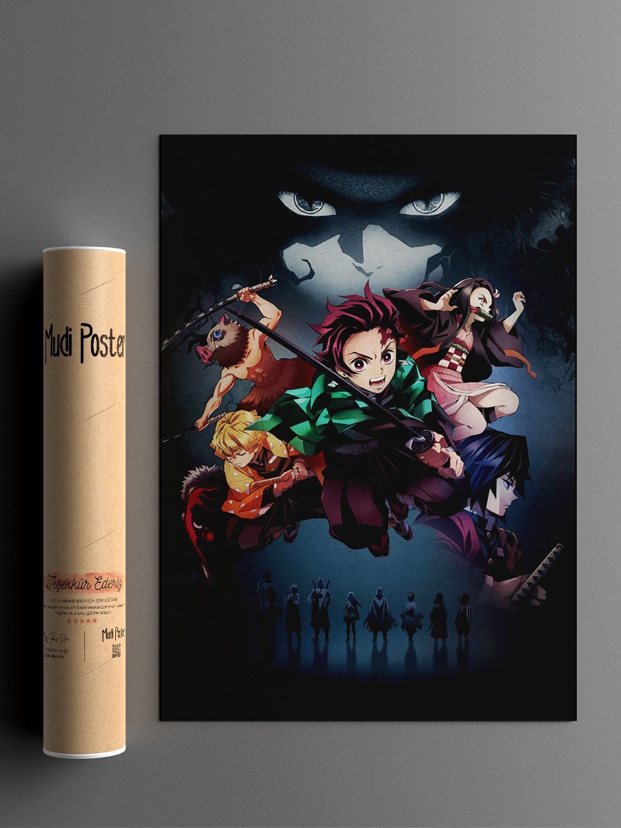 Demon Slayer Poster, Çerçevesiz Tv Film Poster