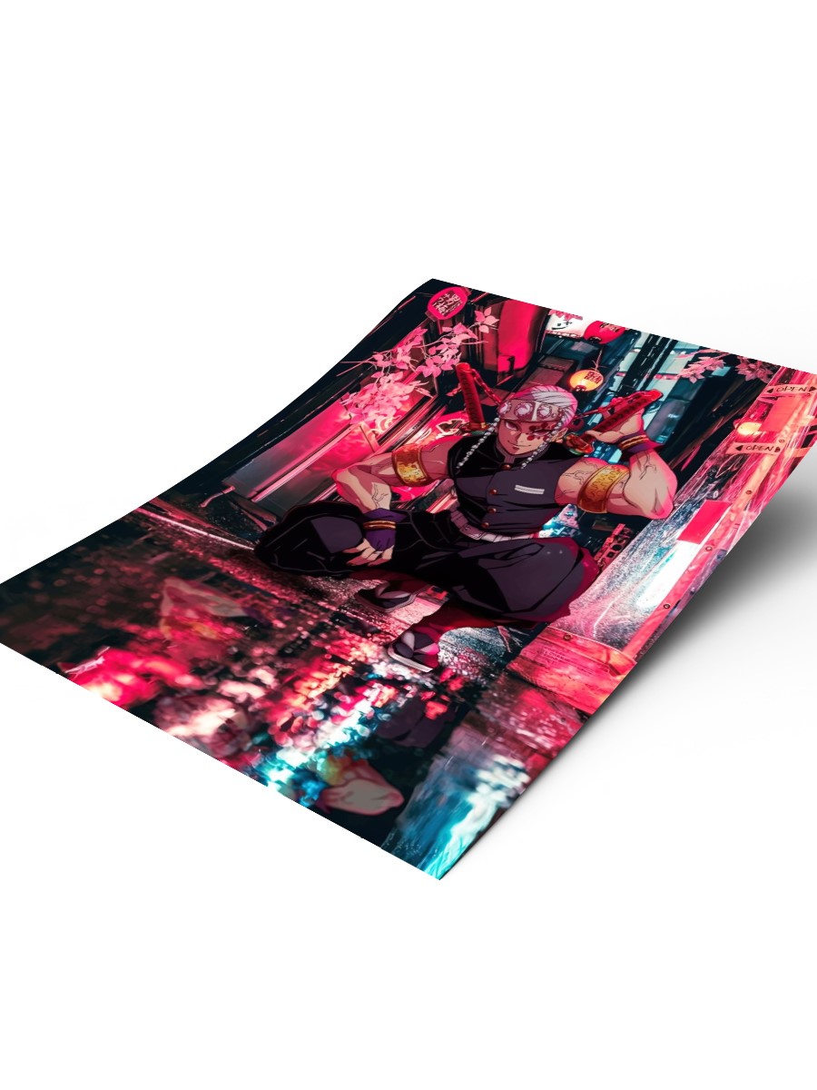 Demon Slayer Poster, Çerçevesiz Tv Film Poster