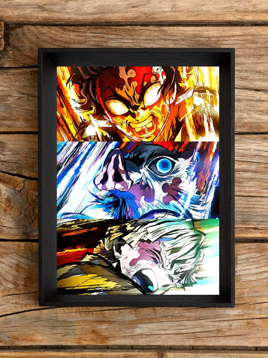 Demon Slayer Art Anime Poster Çerçevesiz Yüksek Kalite Anime Duvar Poster