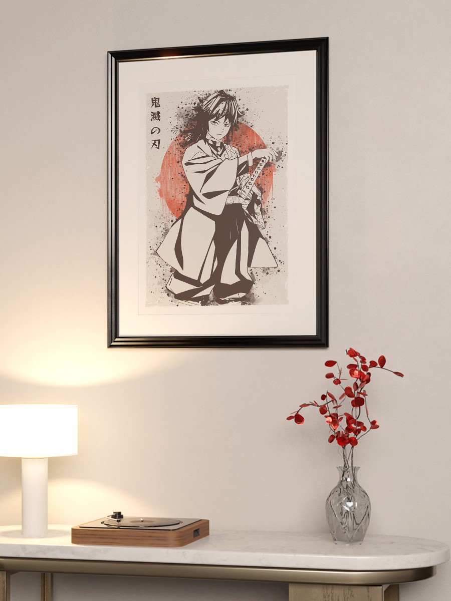 Demon Slayer Giyu Tomioka Anime Poster Çerçevesiz Yüksek Kalite Anime Duvar Poster