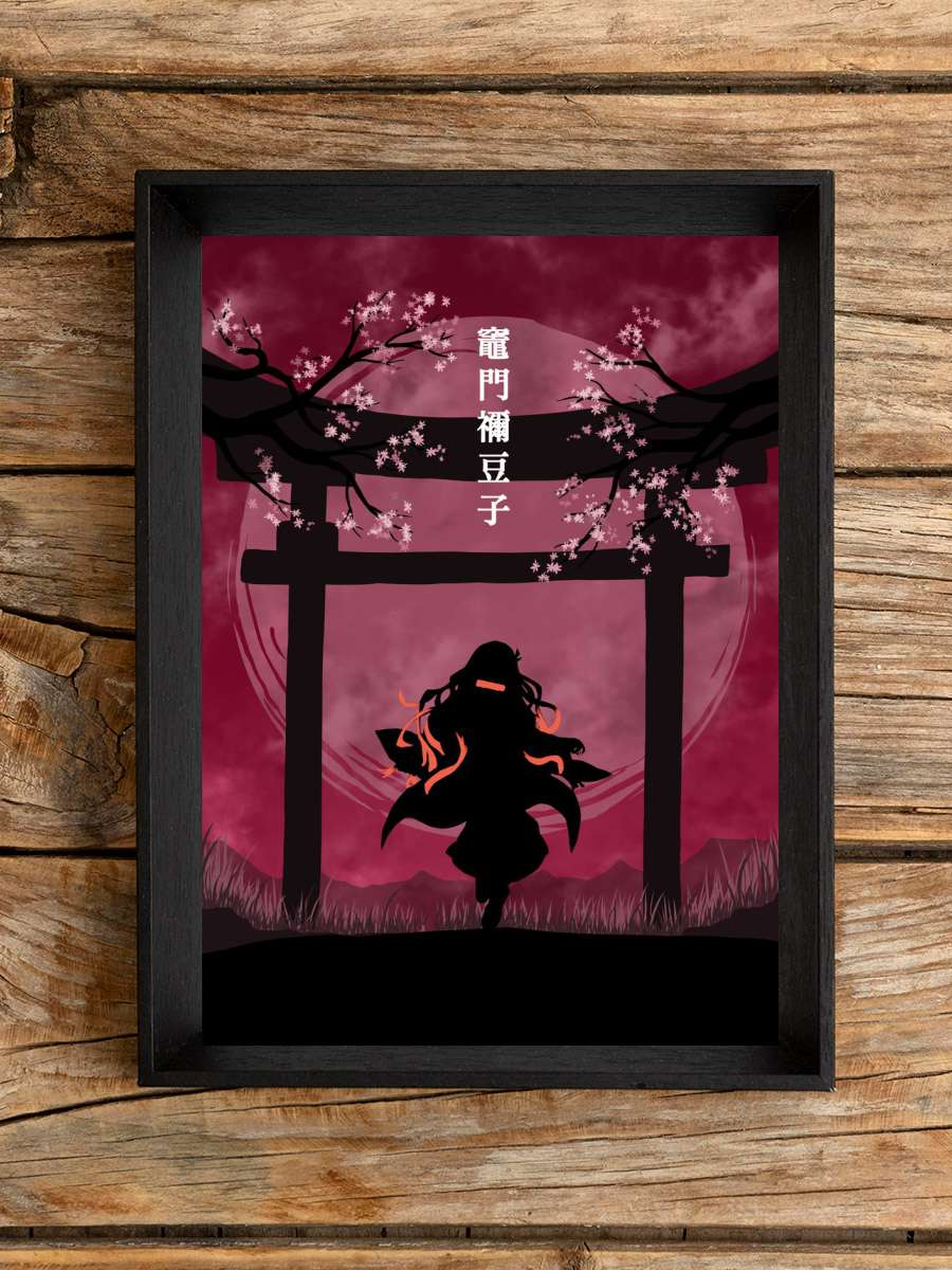 Demon Slayer Nezuko Anime Poster Çerçevesiz Yüksek Kalite Anime Duvar Poster