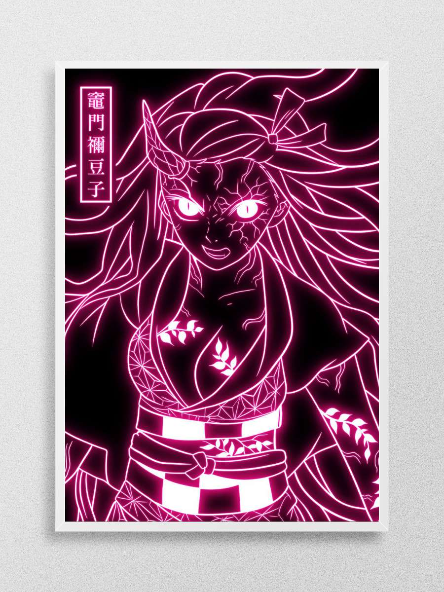 Demon Slayer Nezuko Anime Poster Çerçevesiz Yüksek Kalite Anime Duvar Poster