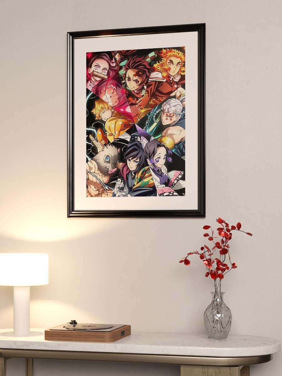 Demon Slayer Anime Poster Çerçevesiz Yüksek Kalite Anime Duvar Poster