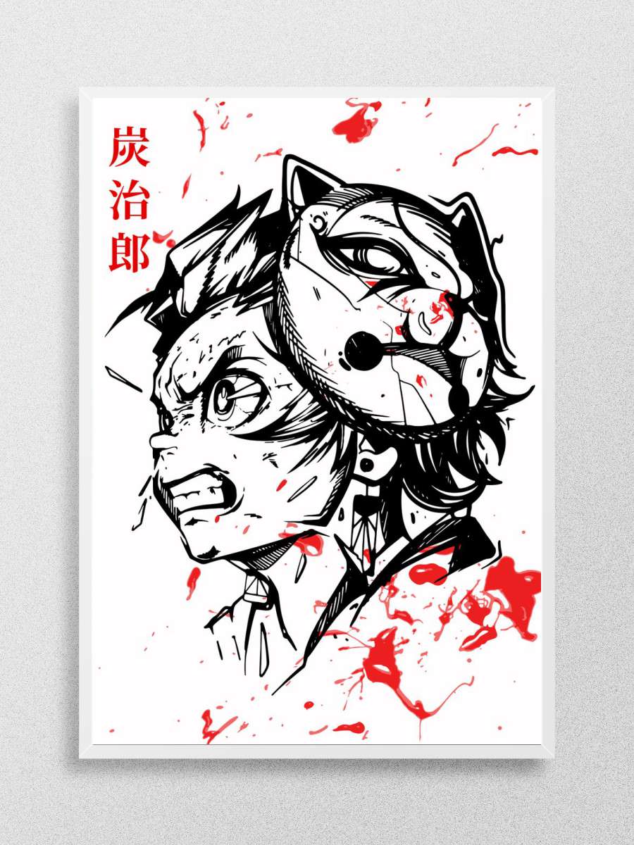 Demon Slayer Anime Poster Çerçevesiz Yüksek Kalite Anime Duvar Poster