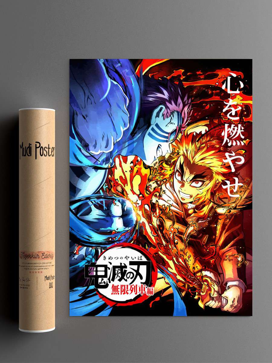 Demon Slayer Anime Poster Çerçevesiz Yüksek Kalite Anime Duvar Poster
