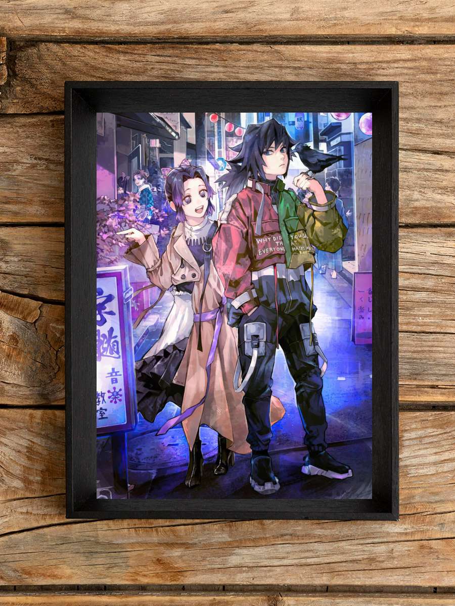 Demon Slayer Anime Poster Çerçevesiz Yüksek Kalite Anime Duvar Poster