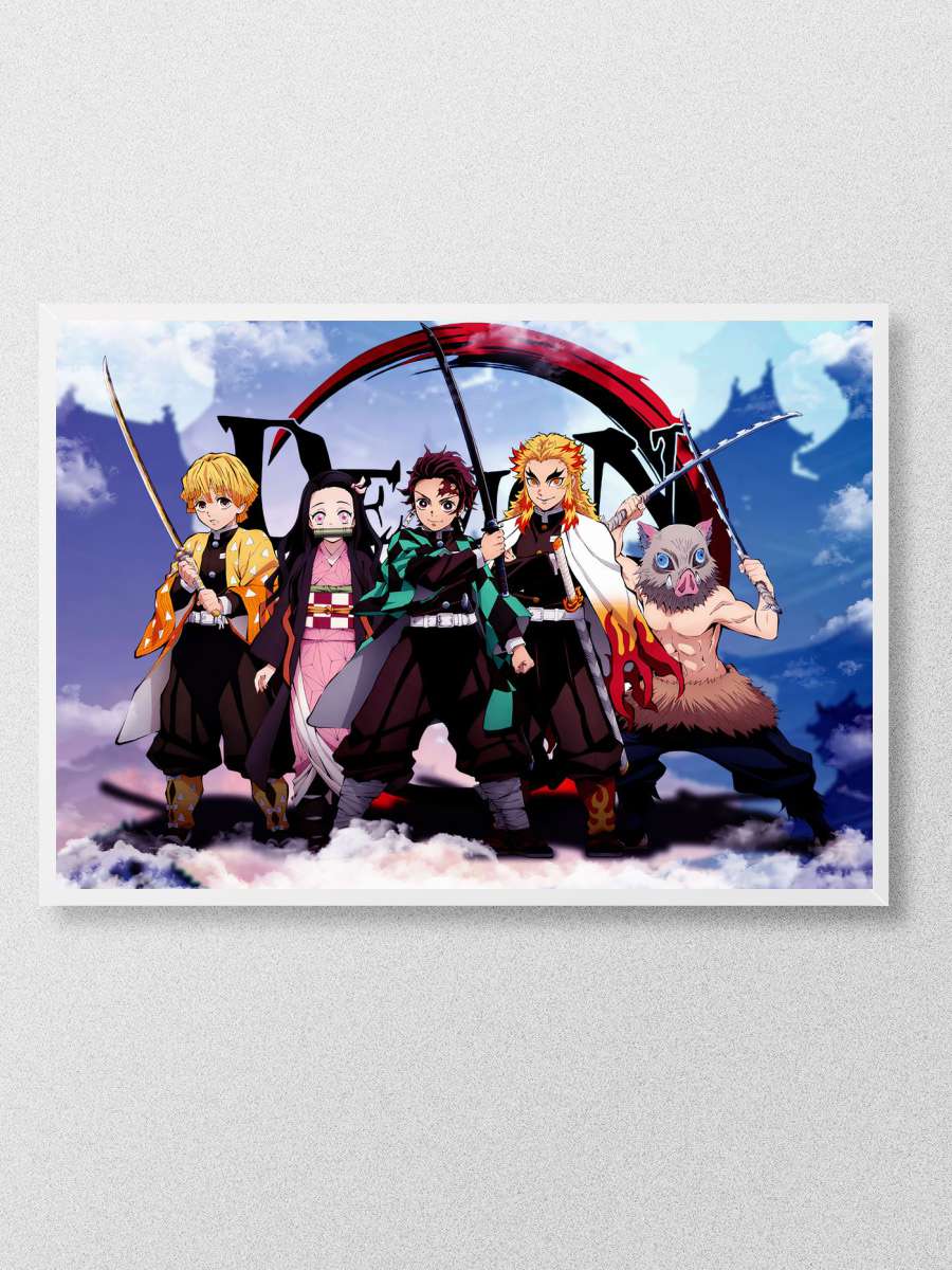 Demon Slayer Anime Poster er evesiz Y ksek Kalite Anime Duvar Poster 