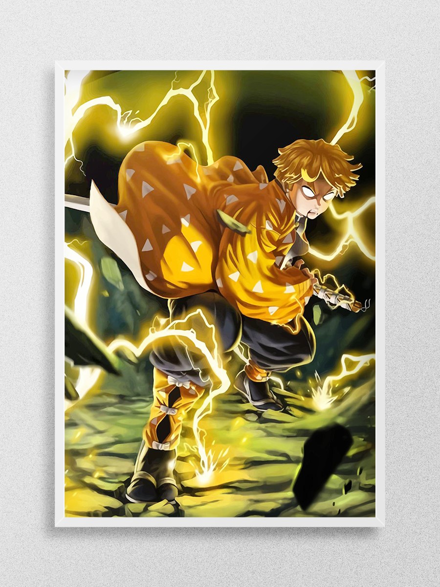 Demon Slayer Anime Poster Çerçevesiz Yüksek Kalite Anime Duvar Poster