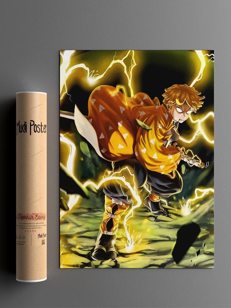 Demon Slayer Anime Poster Çerçevesiz Yüksek Kalite Anime Duvar Poster