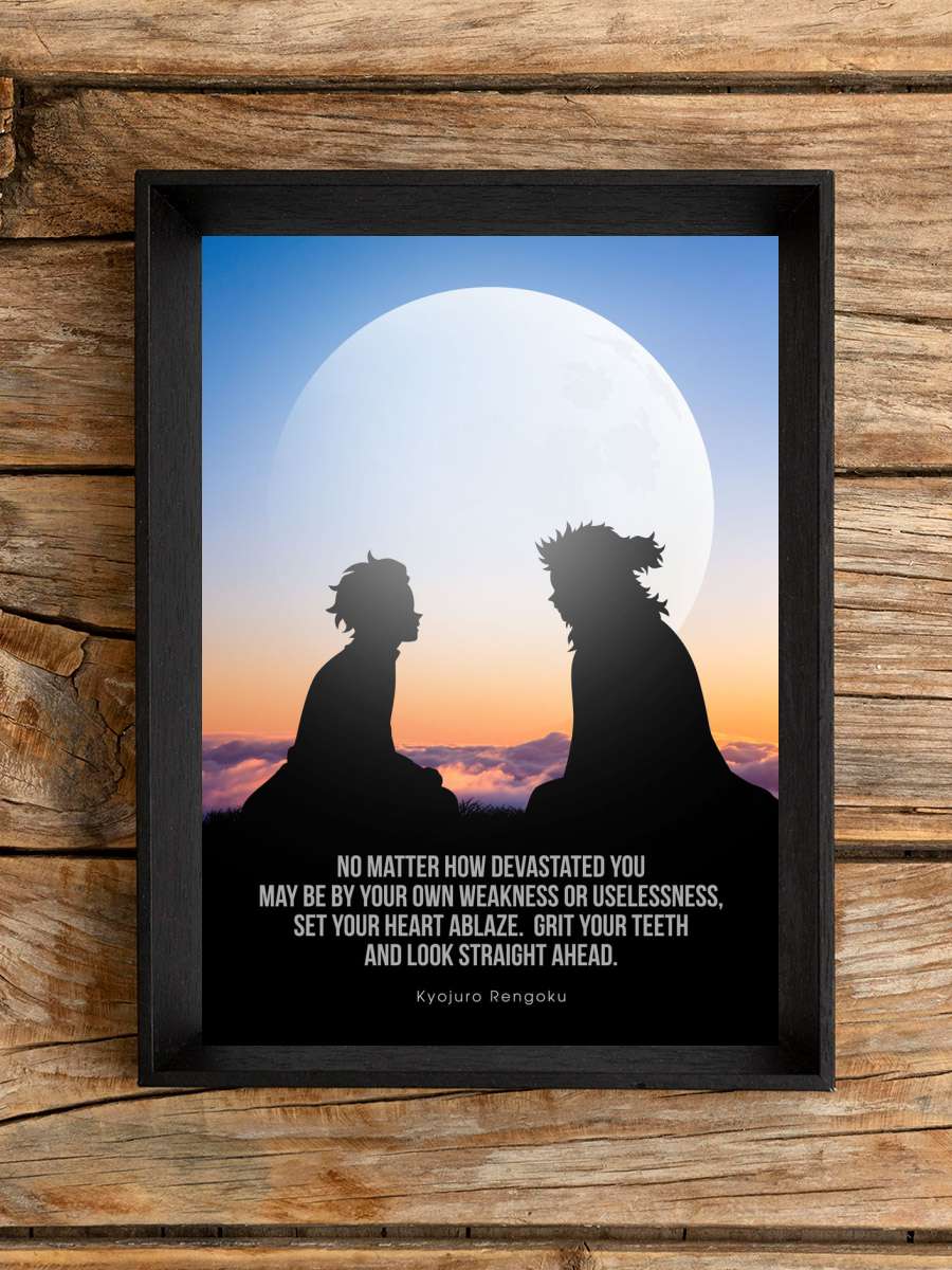Demon Slayer Quote Anime Poster Çerçevesiz Yüksek Kalite Anime Duvar Poster
