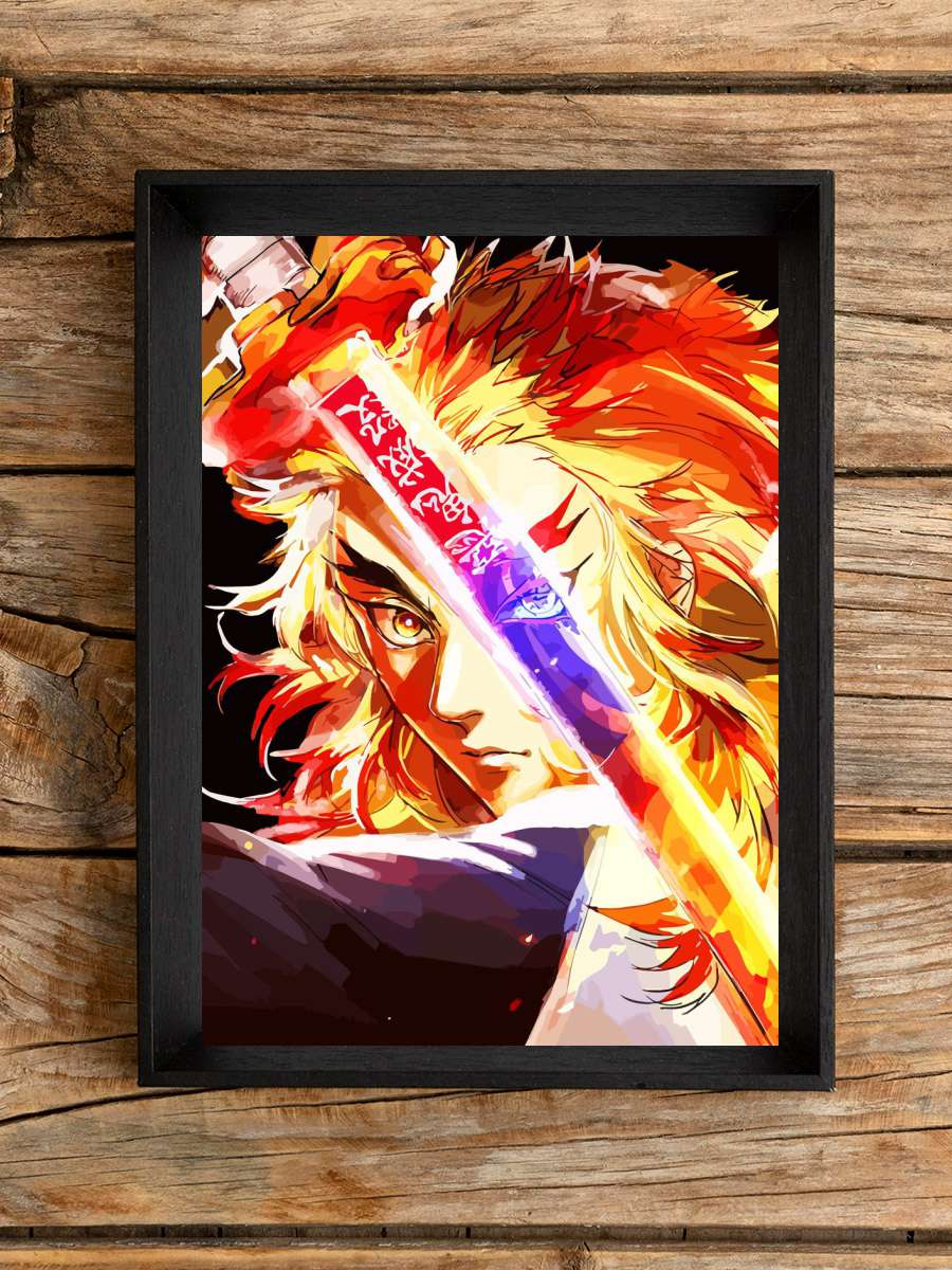 Demon Slayer Rengoku Anime Poster Çerçevesiz Yüksek Kalite Anime Duvar Poster