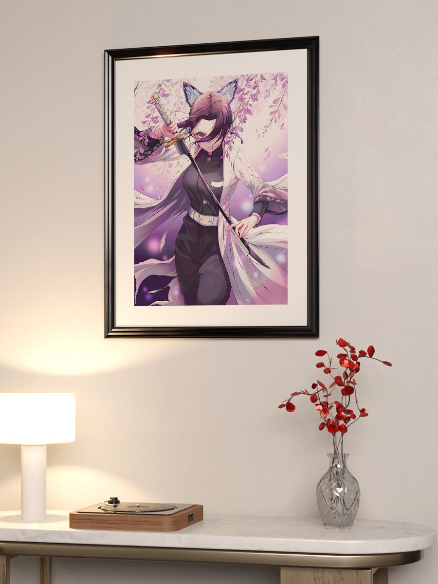 Demon Slayer Shinobu Anime Poster Çerçevesiz Yüksek Kalite Anime Duvar Poster
