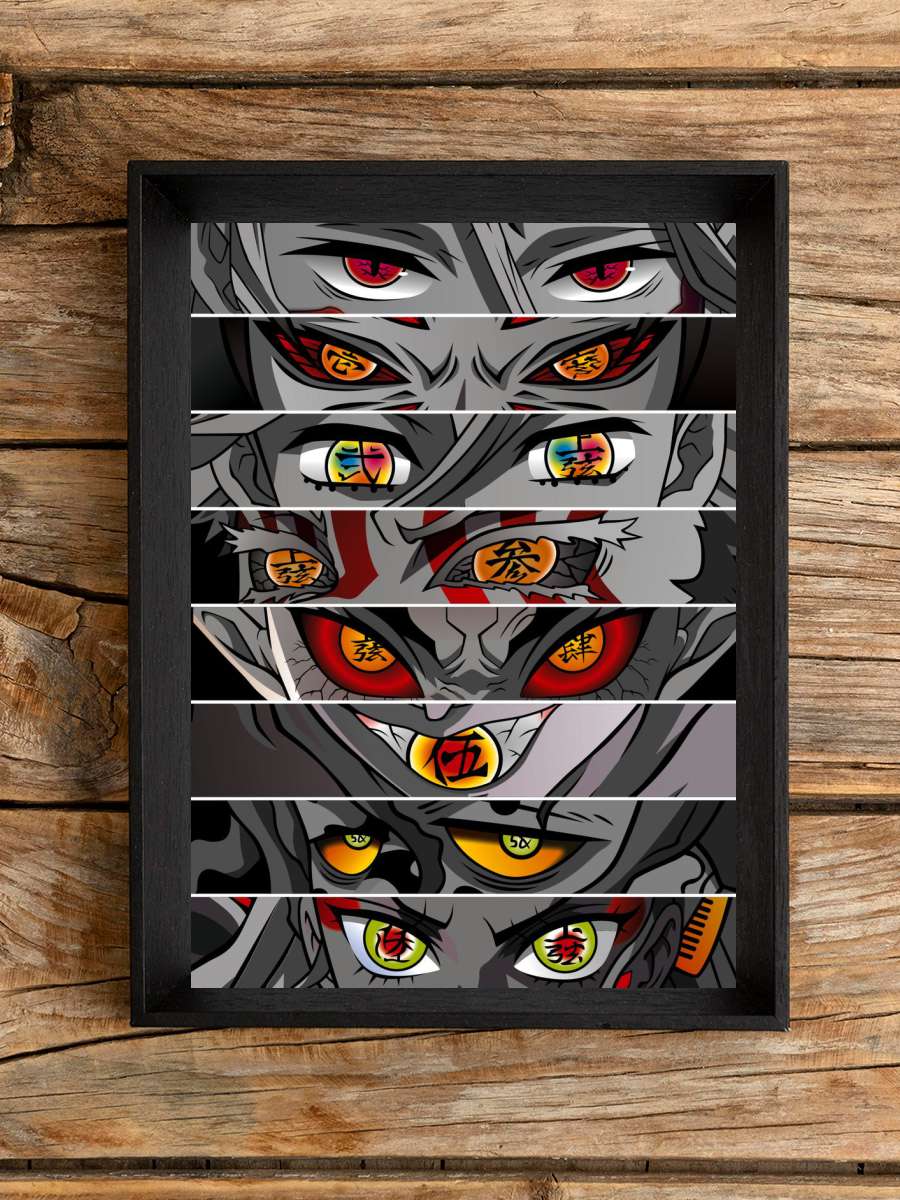 Demon Slayer Upper Moon Anime Poster Çerçevesiz Yüksek Kalite Anime Duvar Poster
