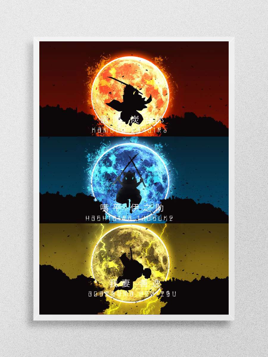 Demon Slayers Poster Anime Poster Çerçevesiz Yüksek Kalite Anime Duvar Poster