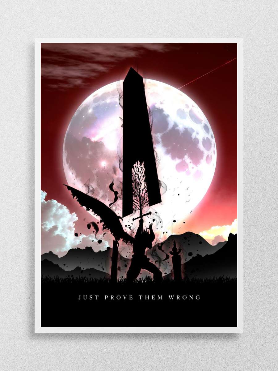 Demon Sword Anime Poster Çerçevesiz Yüksek Kalite Anime Duvar Poster