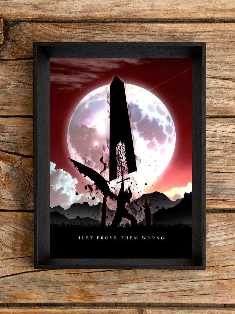 Demon Sword Anime Poster Çerçevesiz Yüksek Kalite Anime Duvar Poster