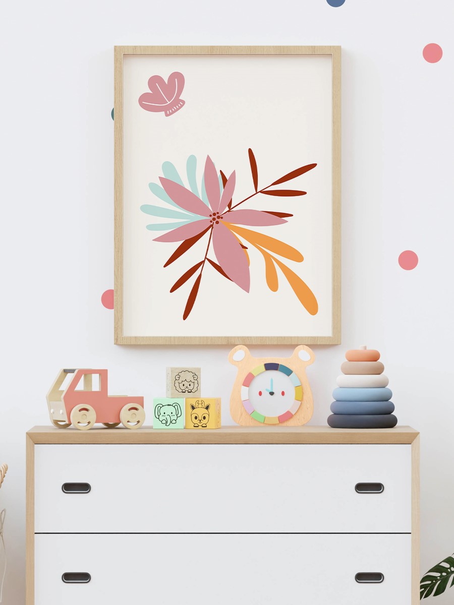 Deniz Kızı Çocuk Odası Duvar Poster, Bebek Odası, Dekoratif Poster Çerçevesiz