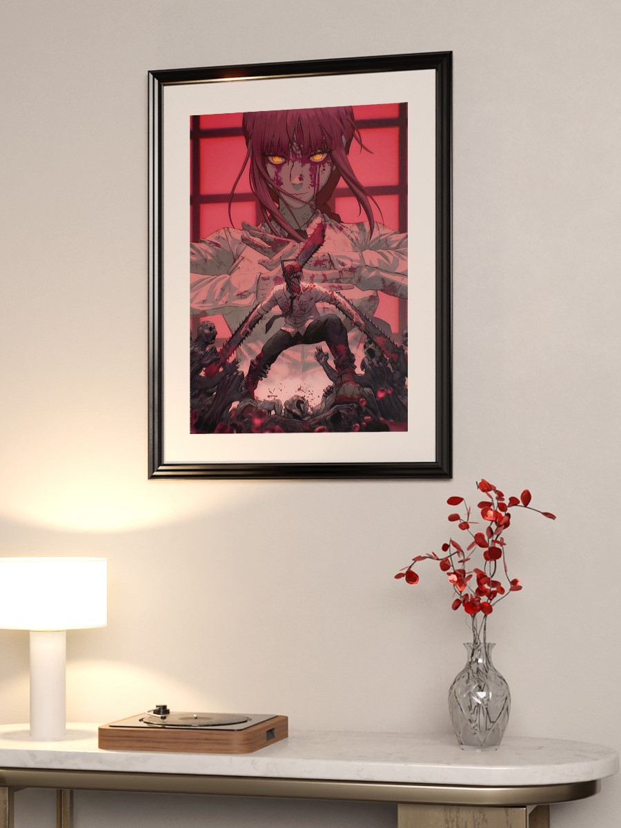 Denji and Makima Poster, Çerçevesiz Tv Film Poster