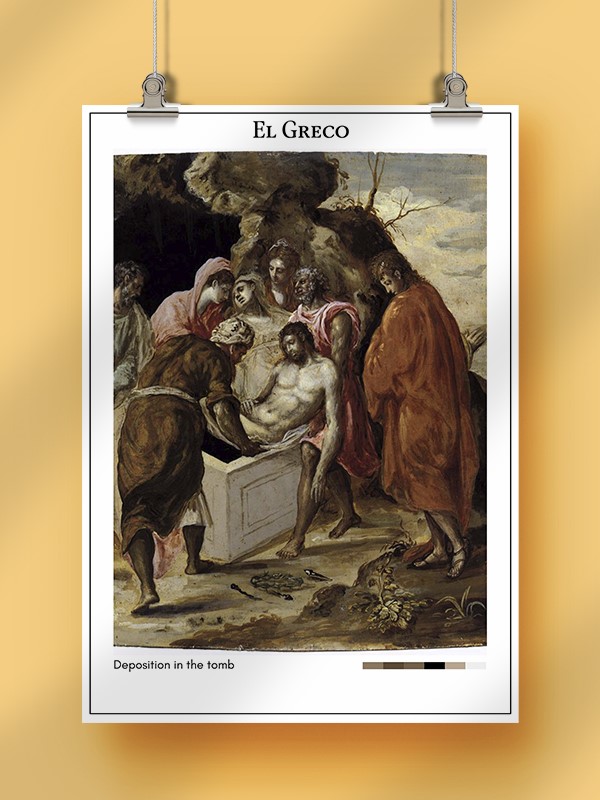 El Greco Deposition in the tomb Poster