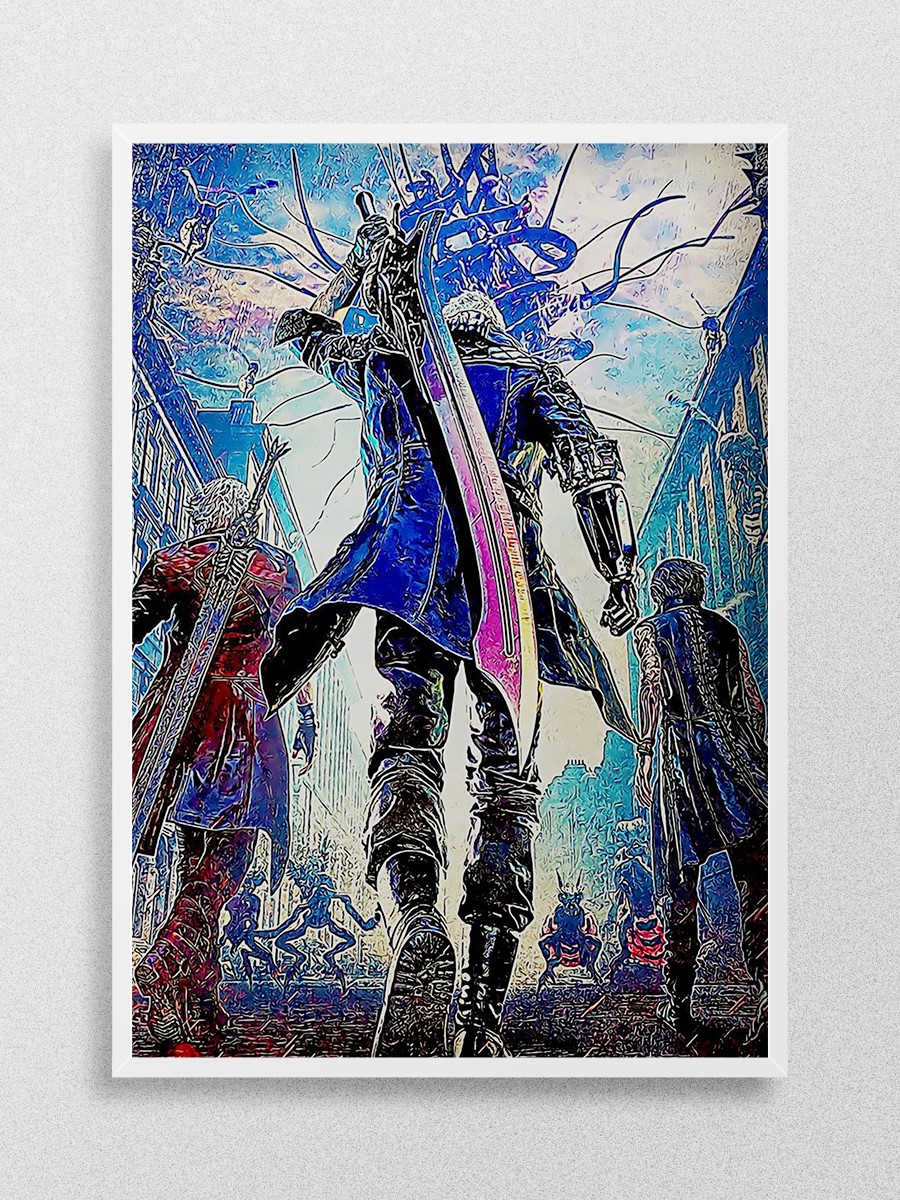 devil Anime Poster Çerçevesiz Yüksek Kalite Anime Duvar Poster - En İyi Fiyatlarla