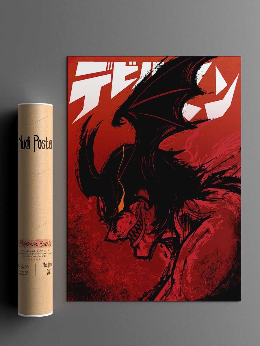 Devilman CryBaby Anime Poster Çerçevesiz Yüksek Kalite Anime Duvar Poster