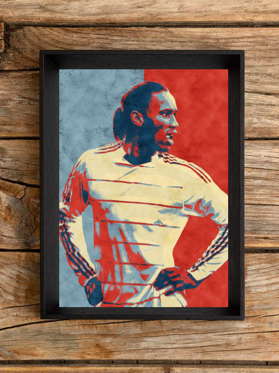 Didier Drogba Futbol Poster Çerçevesiz Yüksek Kalite Futbolcu Duvar Poster