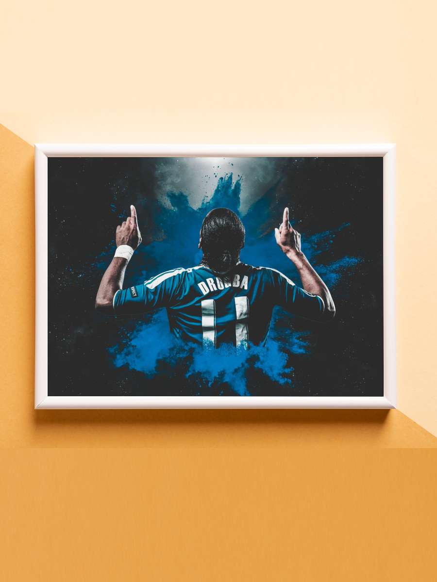 Didier Drogba Futbol Poster Çerçevesiz Yüksek Kalite Futbolcu Duvar Poster