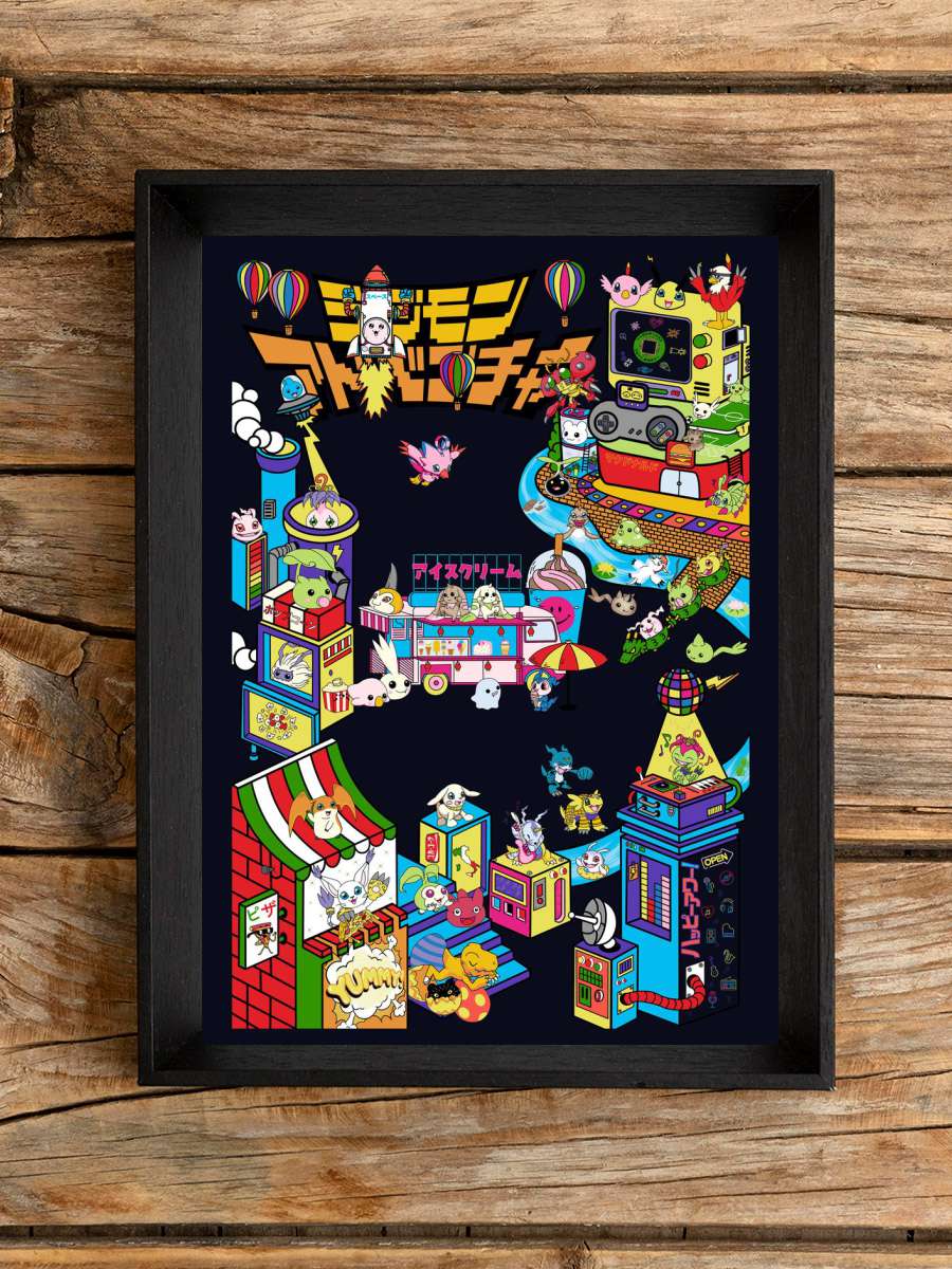 Digital Friends Anime Poster Çerçevesiz Yüksek Kalite Anime Duvar Poster