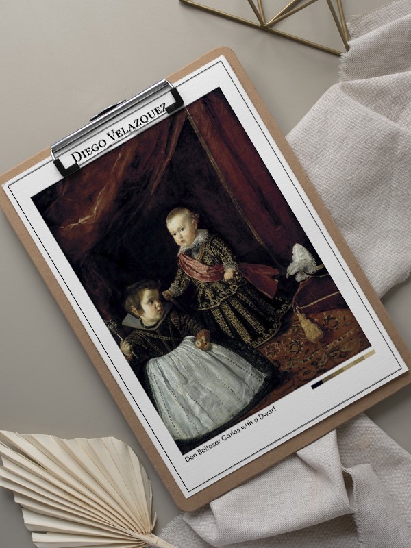 Diego Velazquez Don Baltasar Carlos with a Dwarf Poster