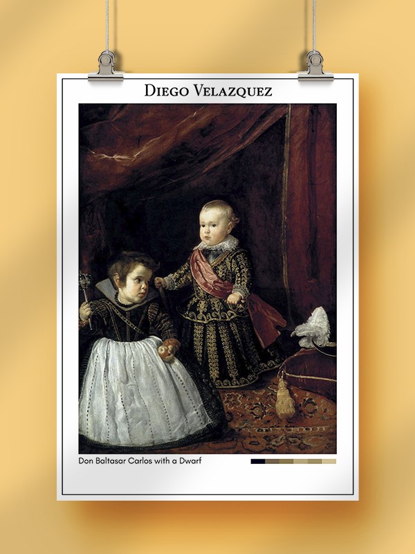 Diego Velazquez Don Baltasar Carlos with a Dwarf Poster