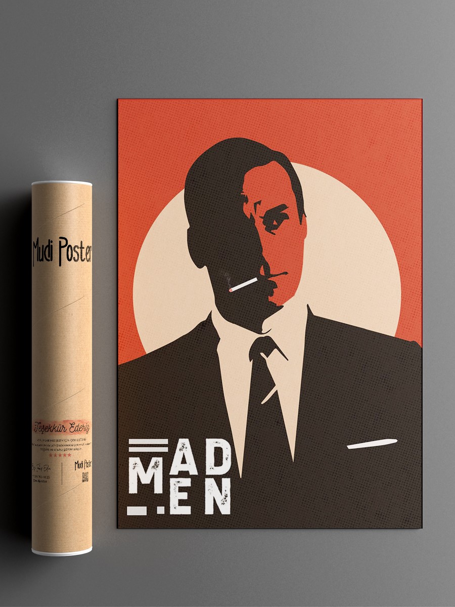Don Draper Mad Men Poster, Çerçevesiz Tv Film Poster
