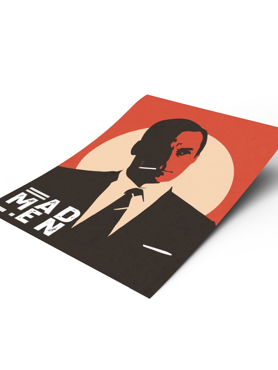 Don Draper Mad Men Poster, Çerçevesiz Tv Film Poster